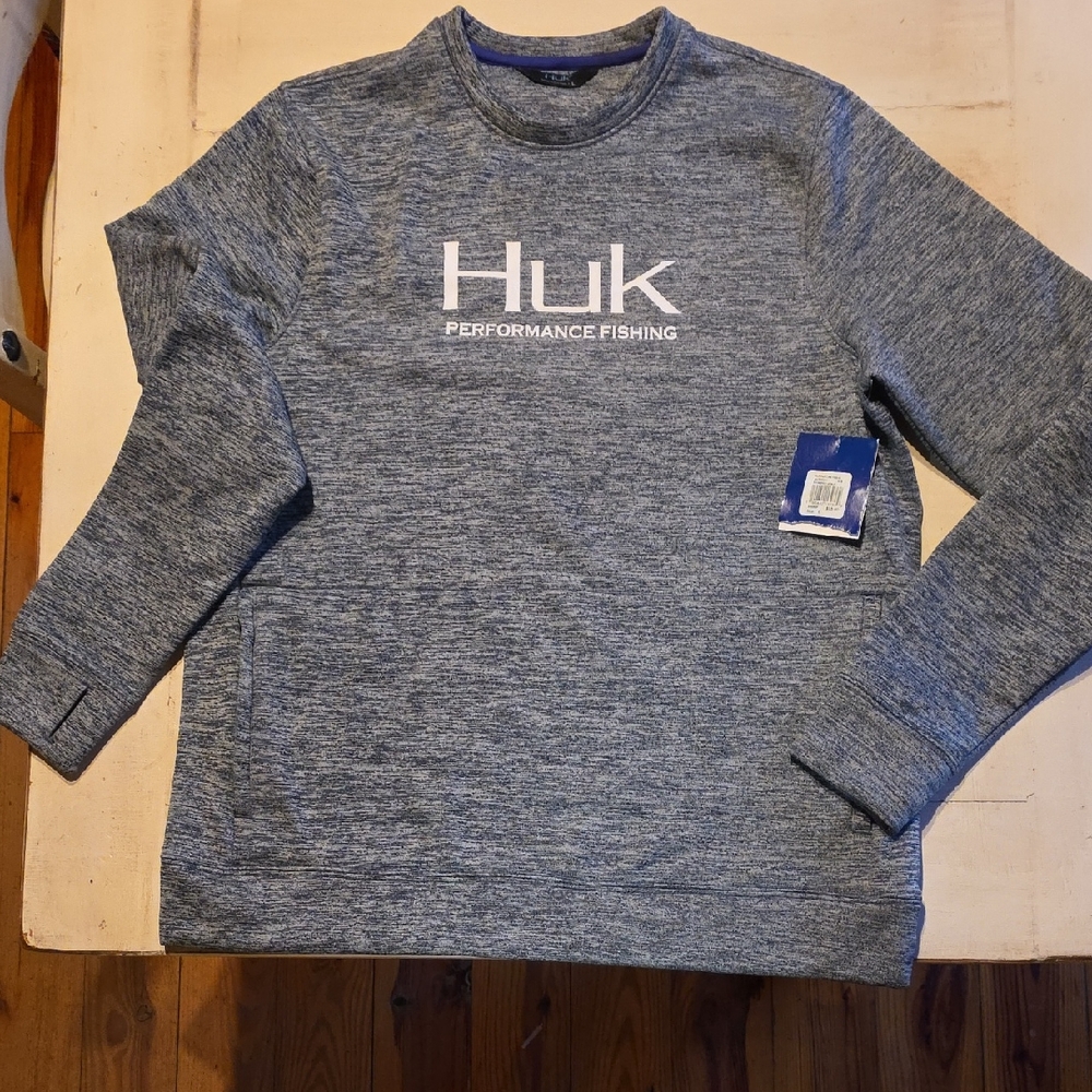 NWT HUK Hull Crew Fleece